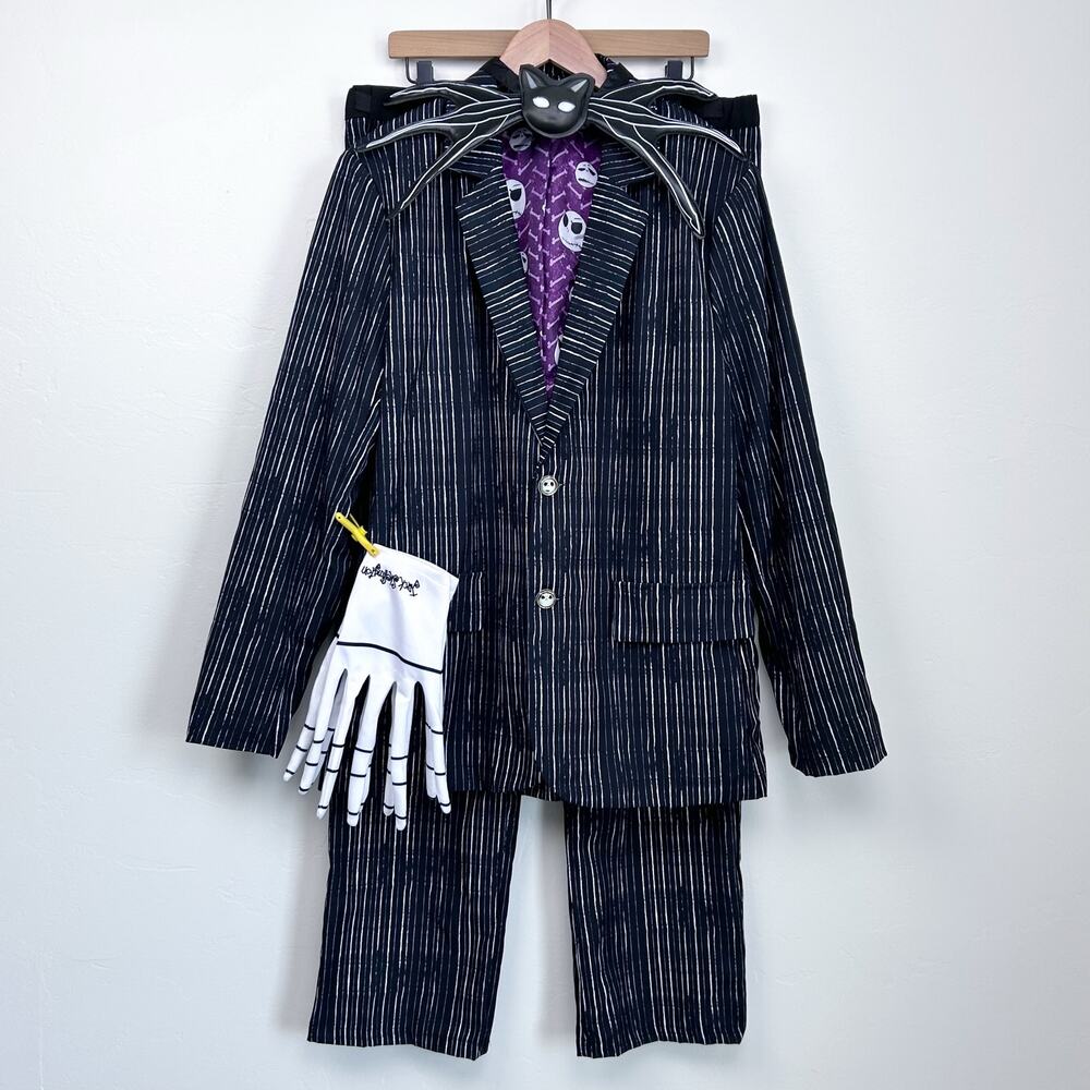 Jack Skellington Nightmare Before Christmas Spirit Halloween Suit Gloves LARGE